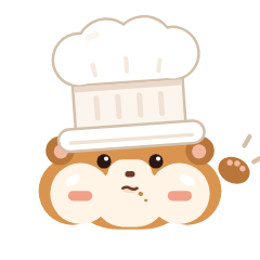 Nibl, a hamster in a chef's hat, waving hello